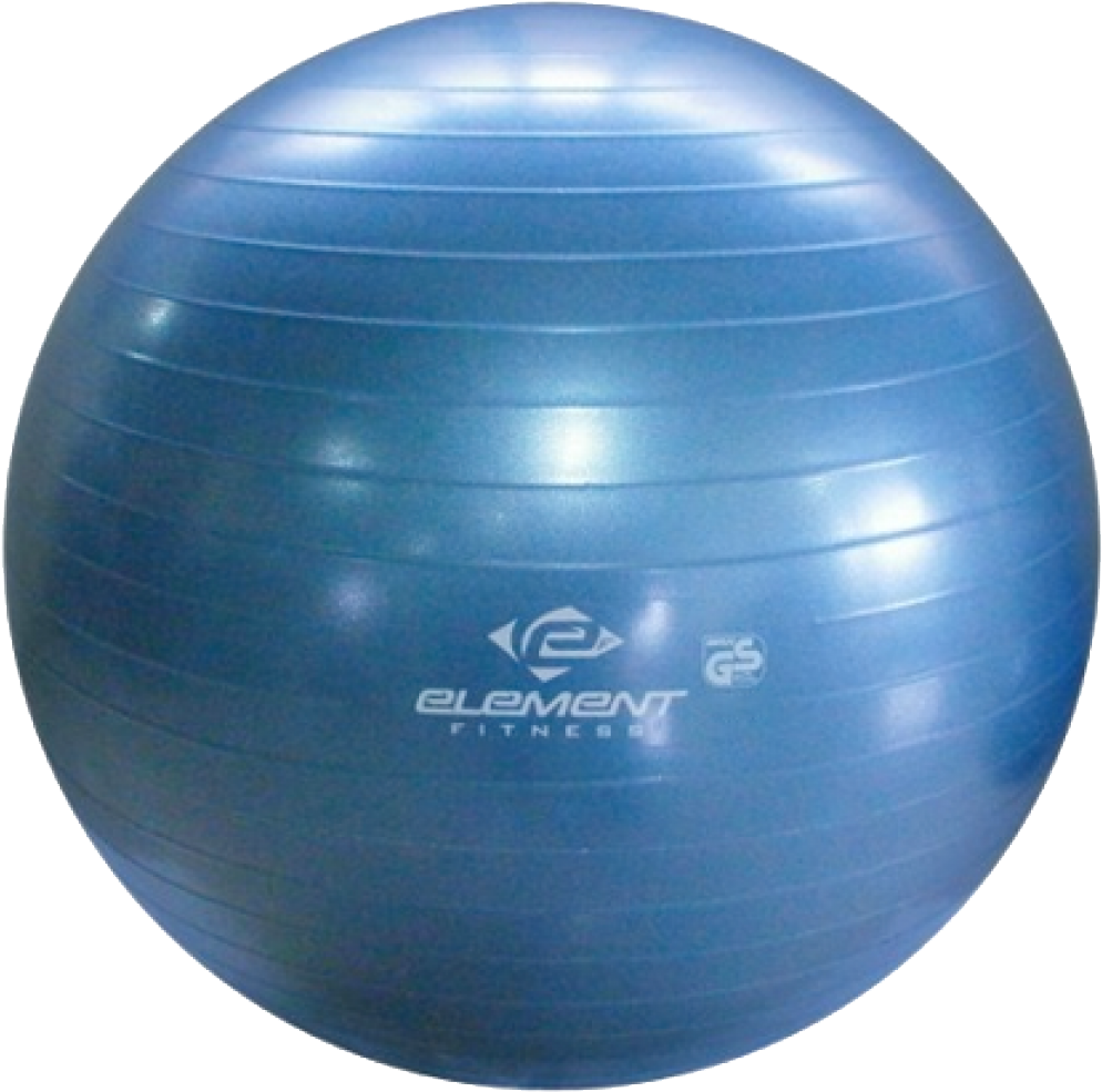 Blue Yoga Ball Fitness Equipment.jpg PNG