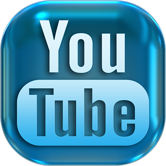 Blue You Tube Icon PNG