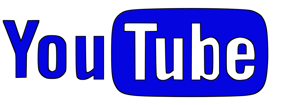 Blue You Tube Logo PNG