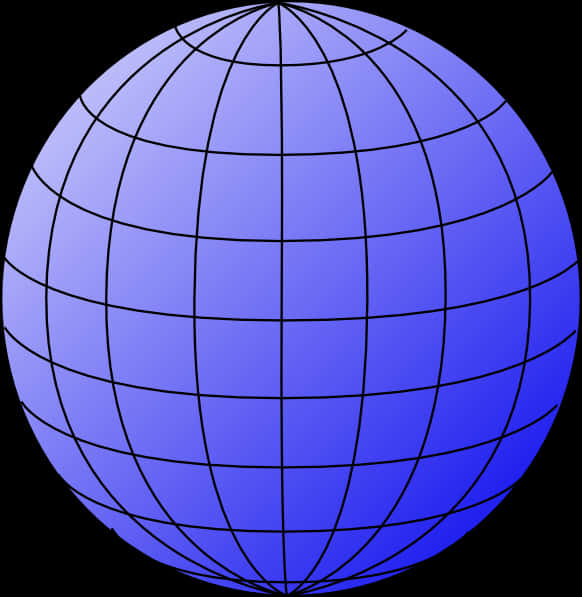 Blue3 D Globe Graphic PNG