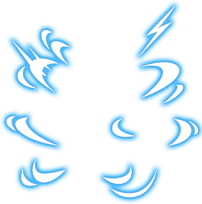 Blue_ Energy_ Swirls_and_ Lightning PNG