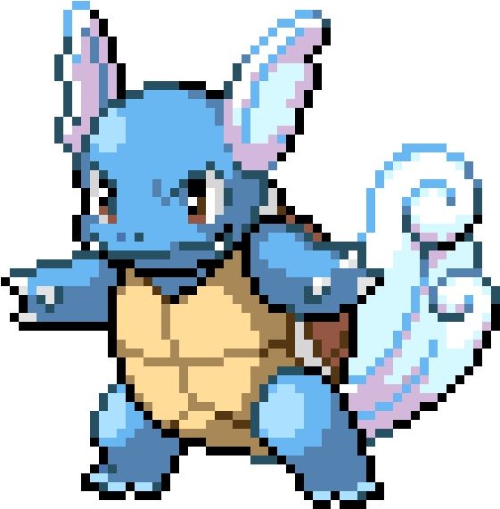 Blue_ Pokemon_ Pixel_ Art PNG