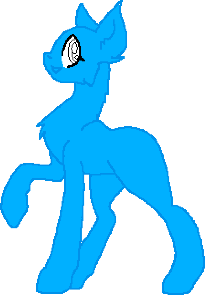 Blue_ Pony_ Vector_ Base.png PNG