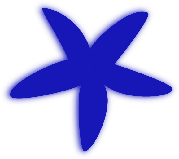 Blue_ Starfish_ Clipart_ Vector PNG