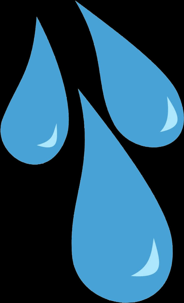 Blue_ Tear_ Drops_ Vector PNG