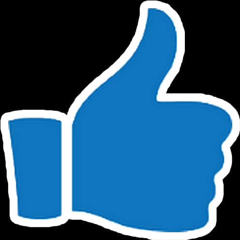 Blue_ Thumbs_ Up_ Icon PNG