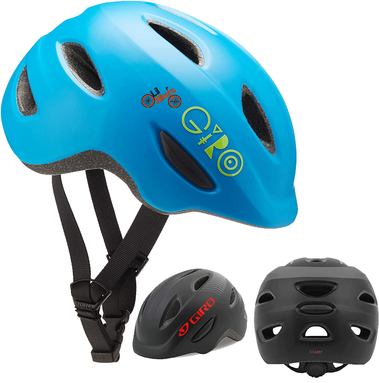 Blueand Black Bicycle Helmets PNG