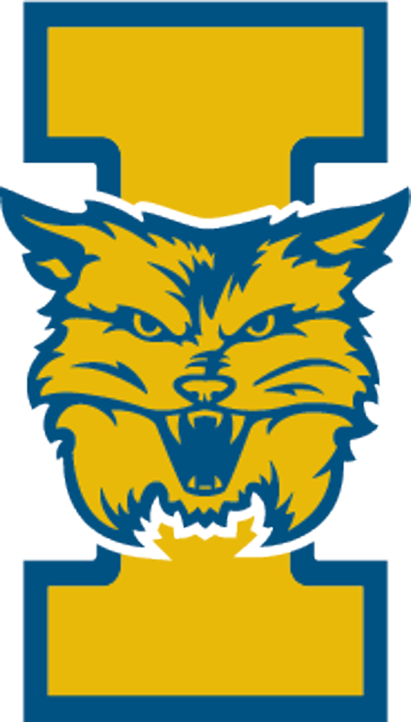Blueand Gold Wolf Logo PNG