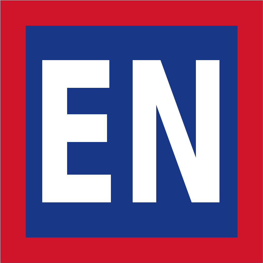 Blueand Red E N Sign PNG