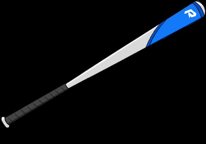 Blueand White Baseball Bat PNG