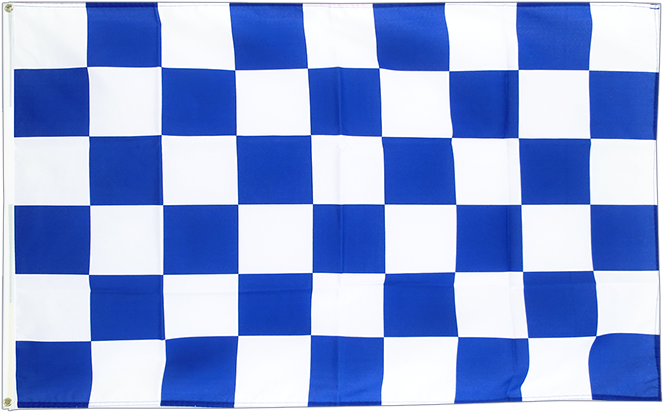 Blueand White Checkered Flag PNG