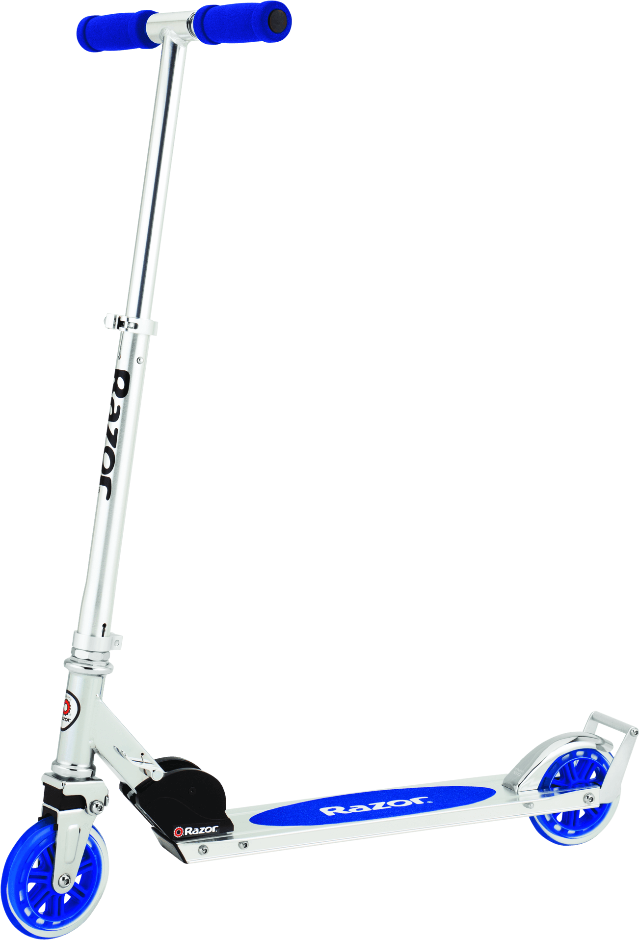 Blueand White Kick Scooter PNG