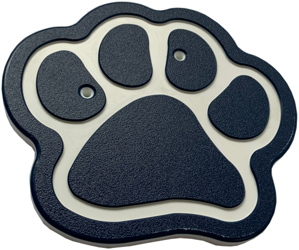 Blueand White Paw Print PNG