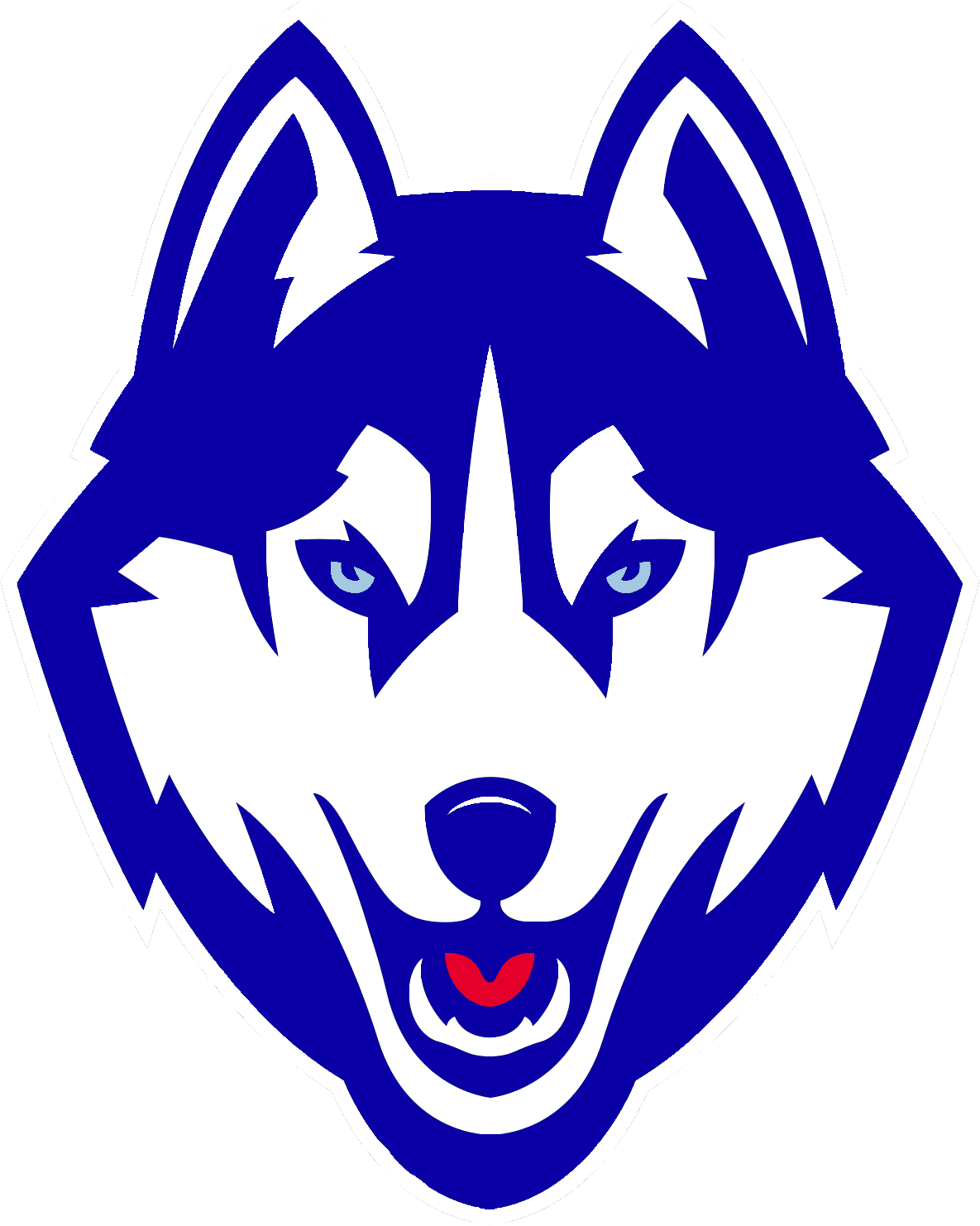 Blueand White Wolf Logo PNG