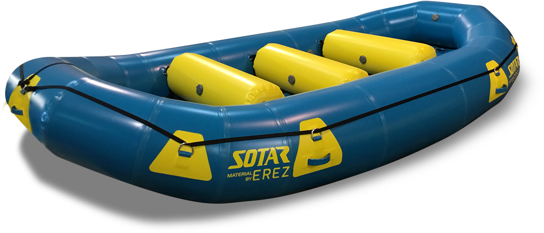 Blueand Yellow Inflatable Raft PNG