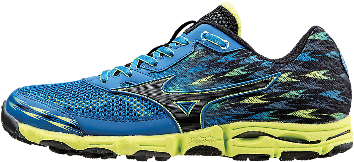 Blueand Yellow Running Shoe PNG