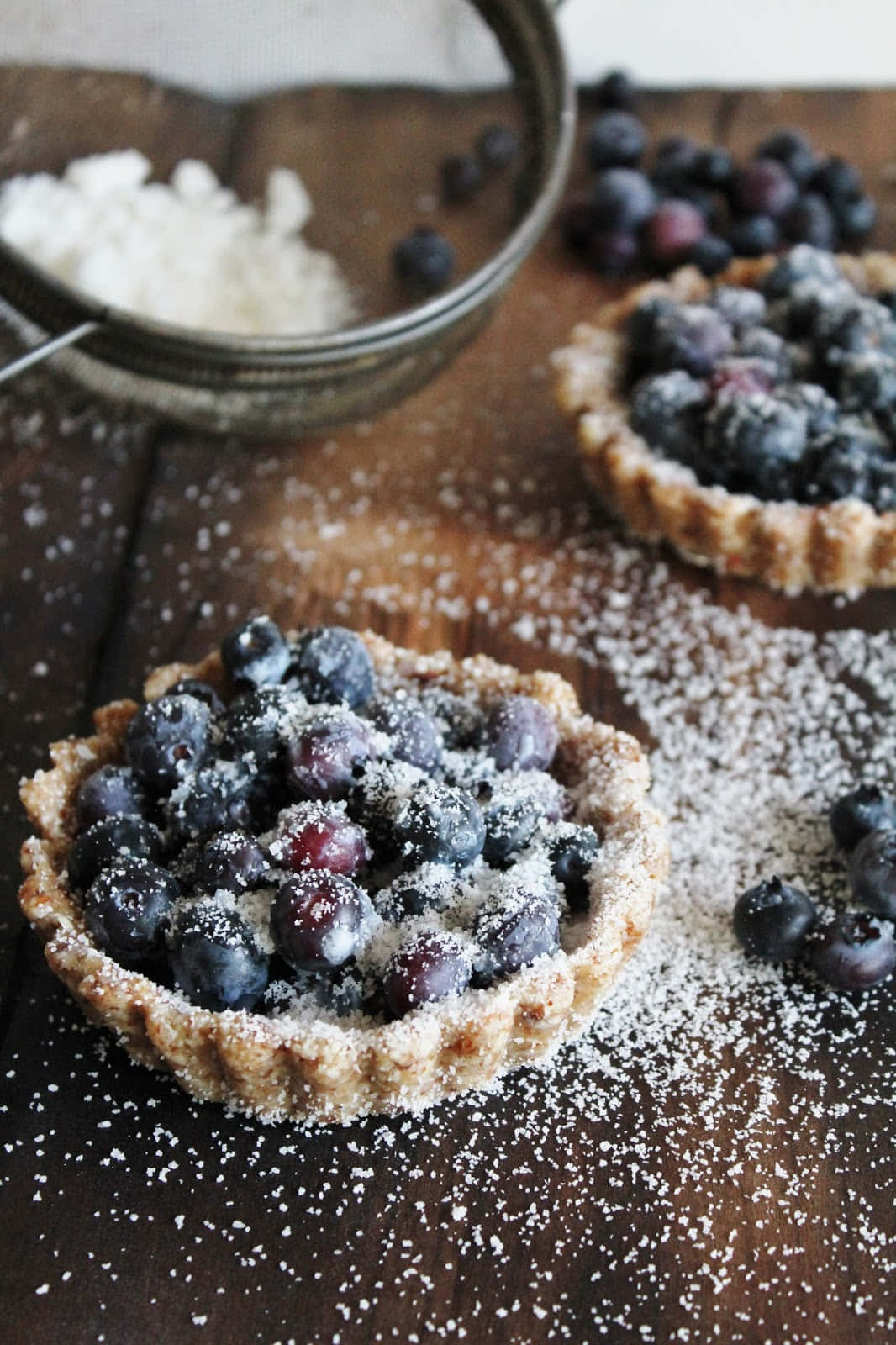 Enjoy a refreshing taste of summer with this delicious Blueberry Tart! Wallpaper