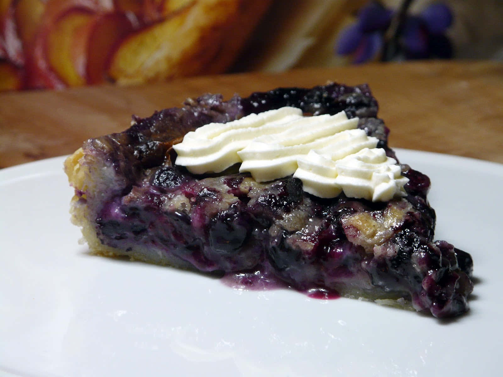 Enjoy Delicious Blueberries Tart Anytime Wallpaper