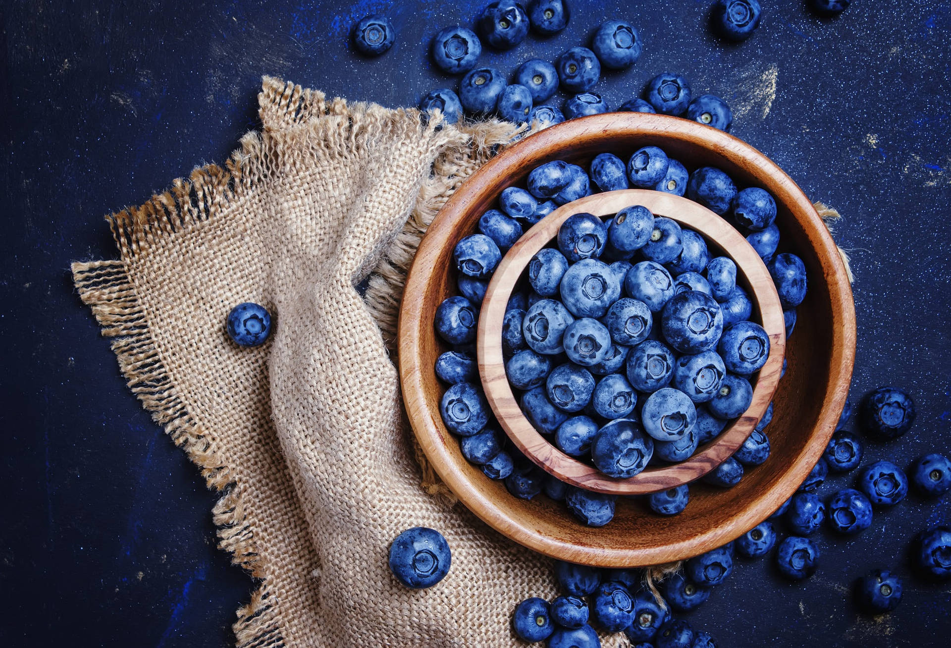 Blueberry Bowl Flat Lay Wallpaper