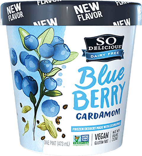 Blueberry Cardamom Dairy Free Dessert PNG