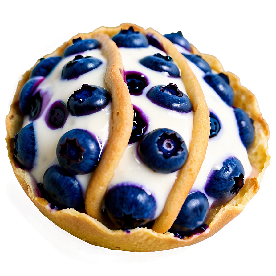 Blueberry Concha Dessert Png 06122024 PNG