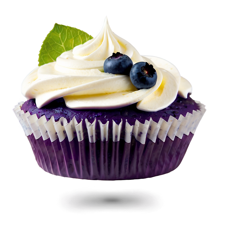 Blueberry Cupcake Png 05032024 PNG