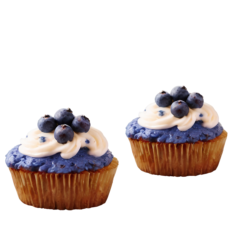 Blueberry Cupcakes Png 06112024 PNG