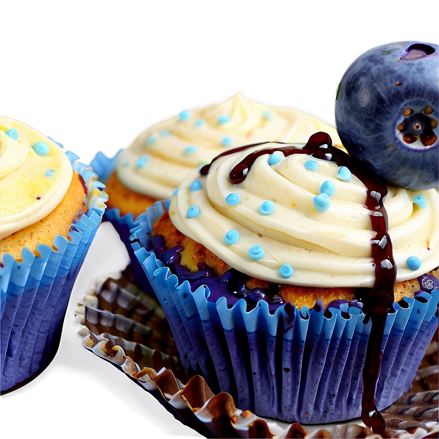 Blueberry Cupcakes Png Flb43 PNG