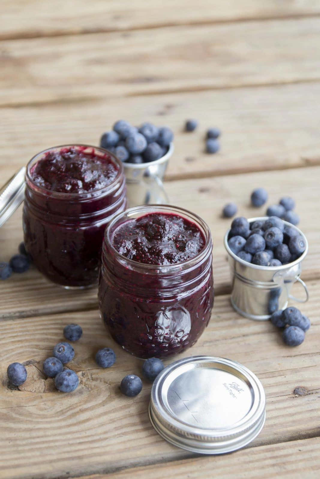 Delicious homemade blueberry jam. Wallpaper