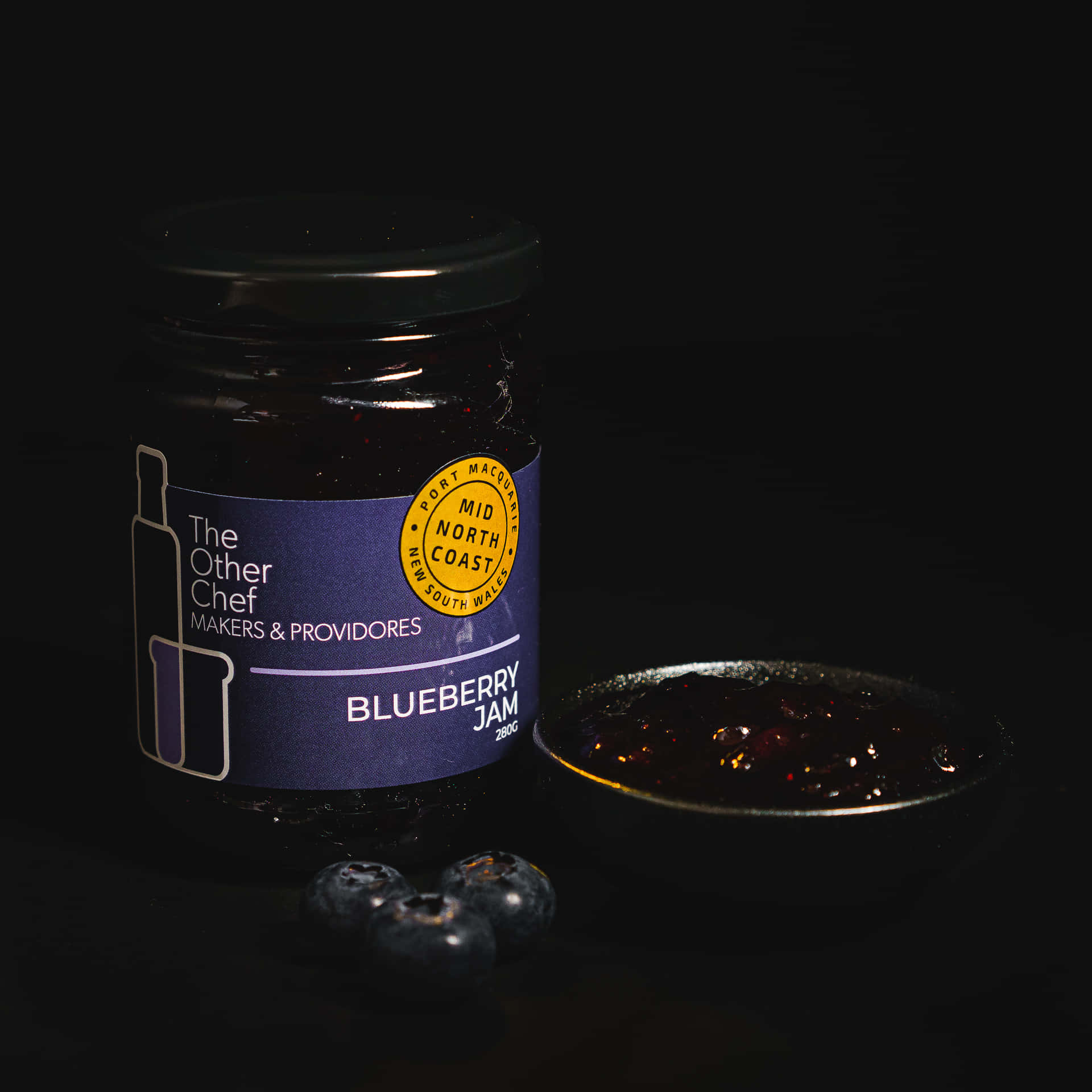 Enjoy the fresh, natural goodness of blueberry jam! Wallpaper