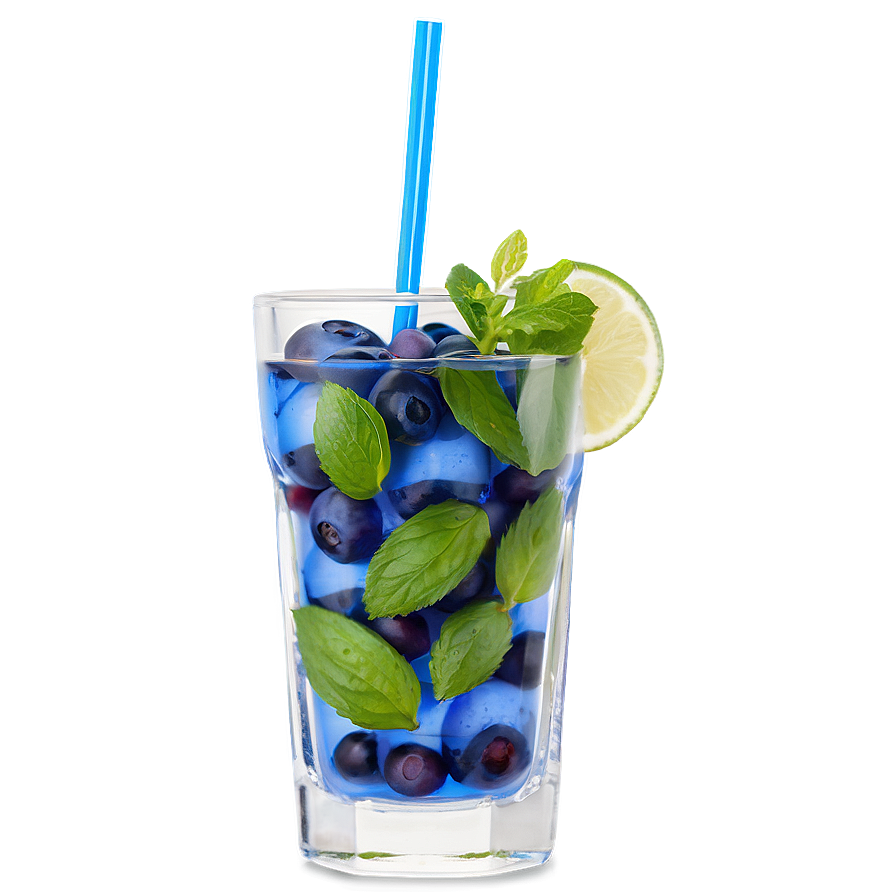 Blueberry Mojito Refreshment Png Fpl PNG