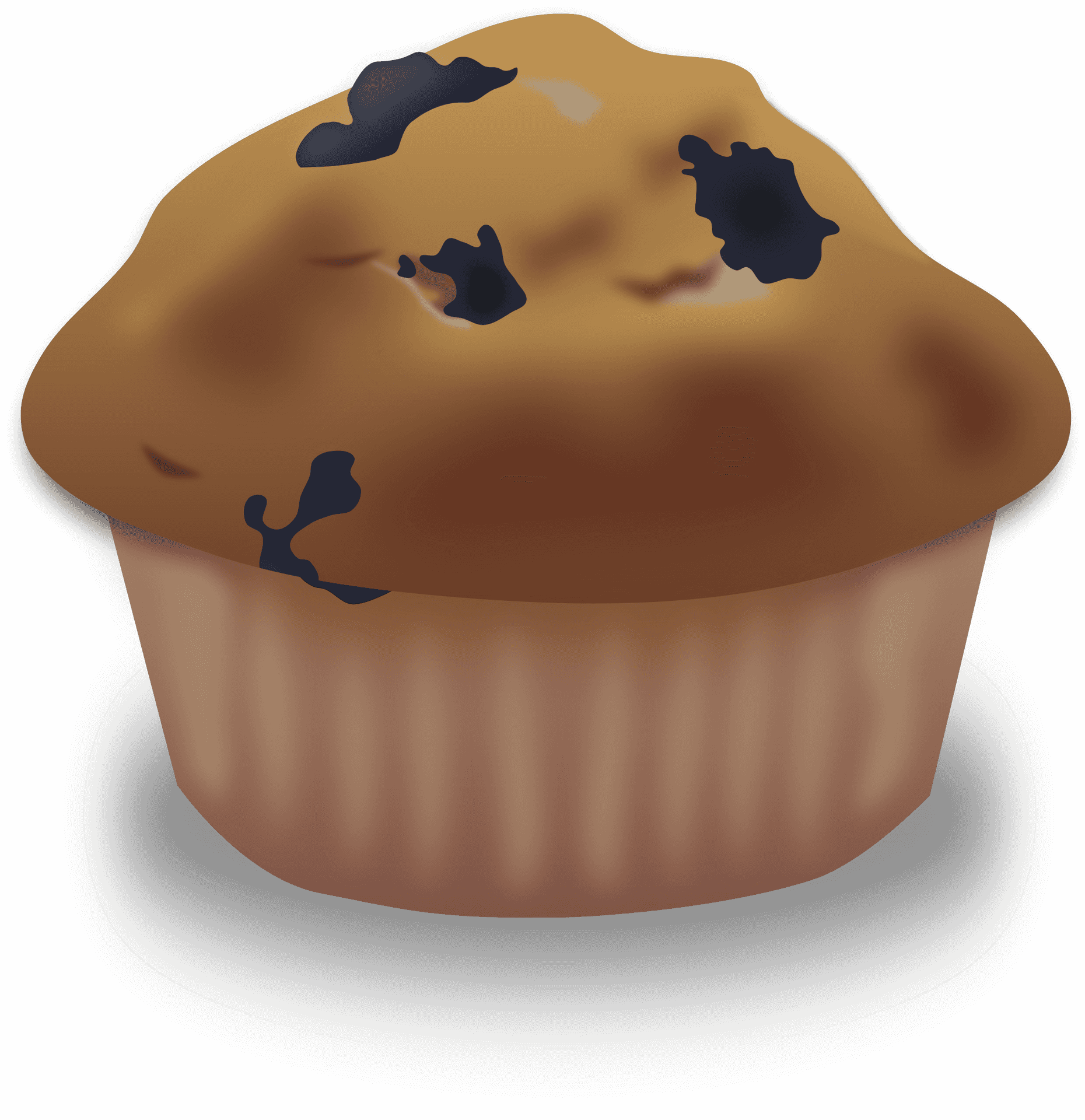 Blueberry Muffin Illustration PNG
