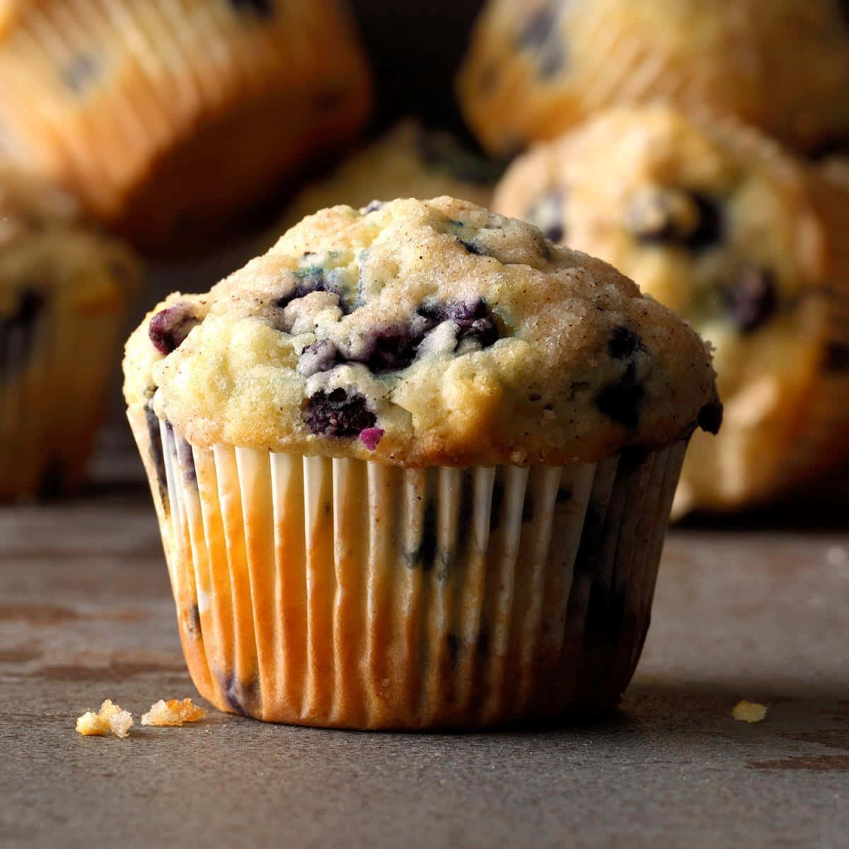 Image  Delicious homemade blueberry muffins Wallpaper