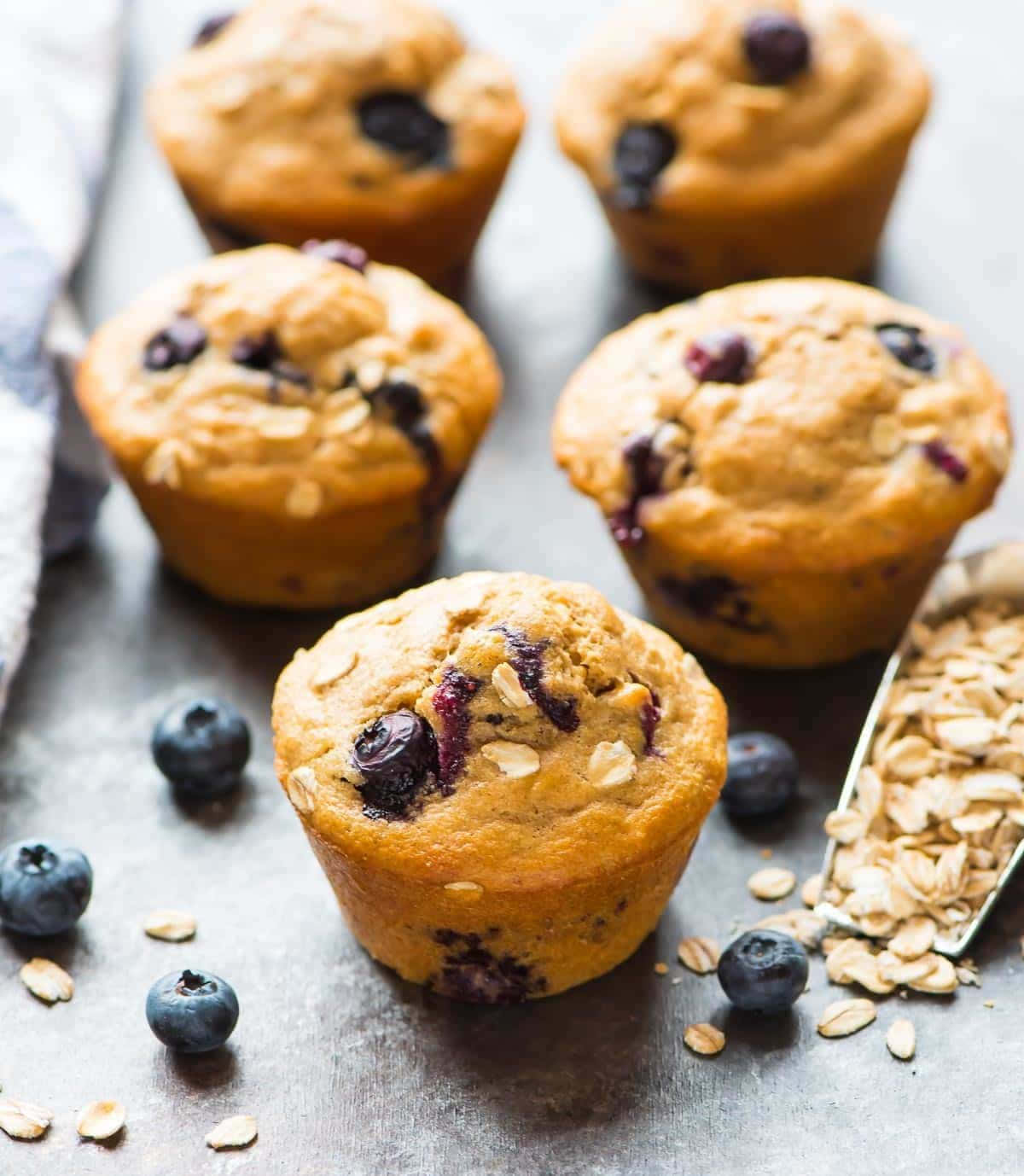 Image  Delicious Blueberry Muffins Wallpaper