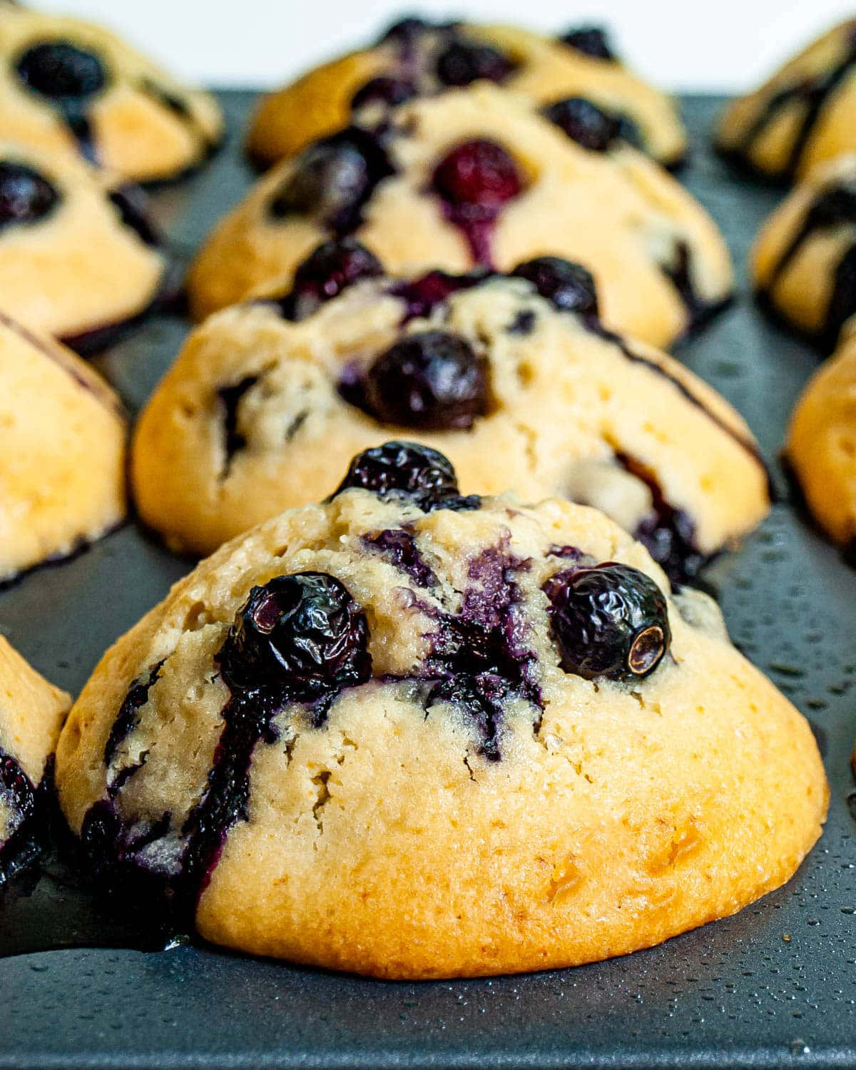 Sweet and Savory Blueberry Muffins Wallpaper