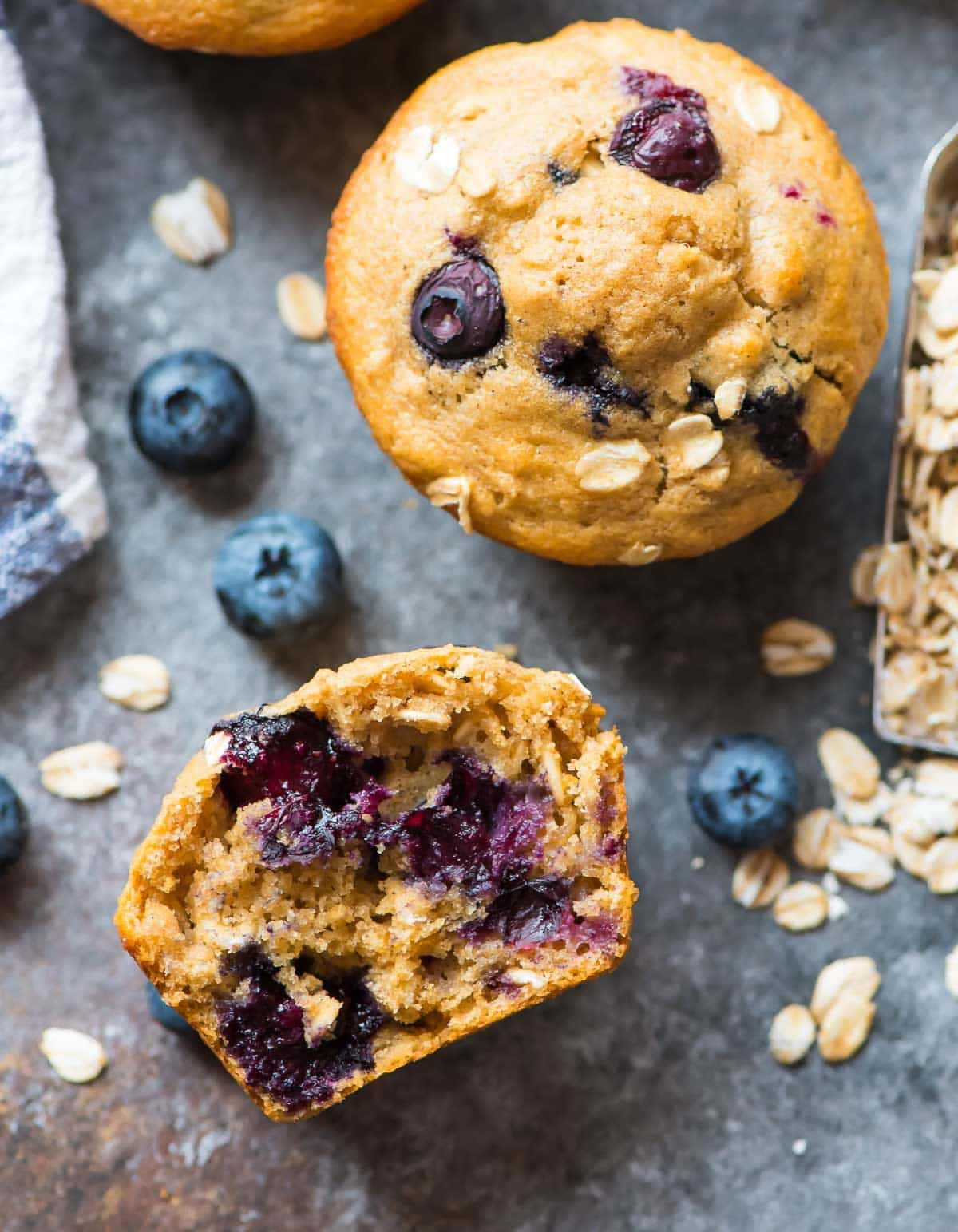 Hearty Homemade Blueberry Muffins Wallpaper