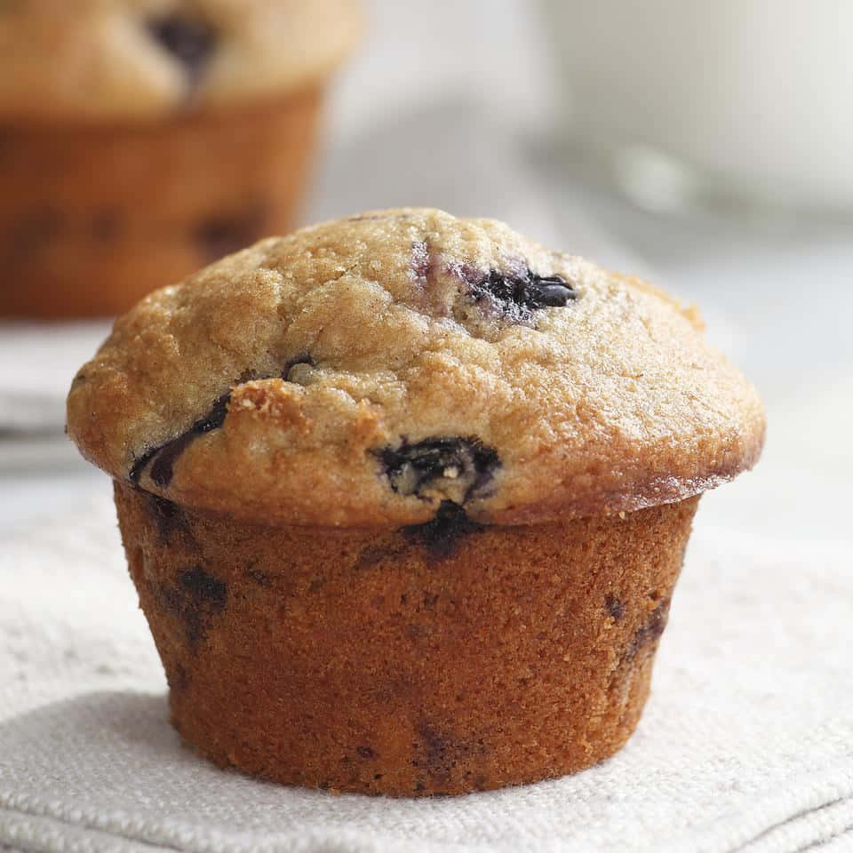Delicious Blueberry Muffins Wallpaper