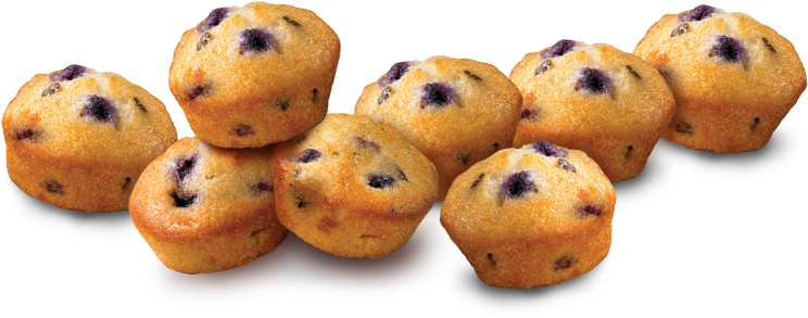 Blueberry Muffins Array PNG