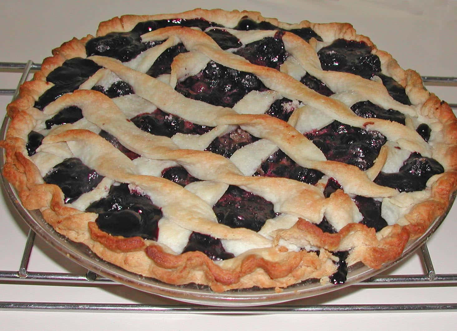 Delicious Home-made Blueberry Pie Wallpaper