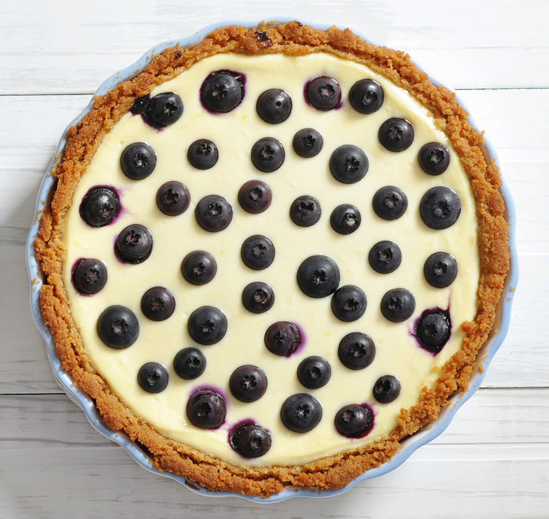 Rich and Delicious Blueberry Pie Wallpaper