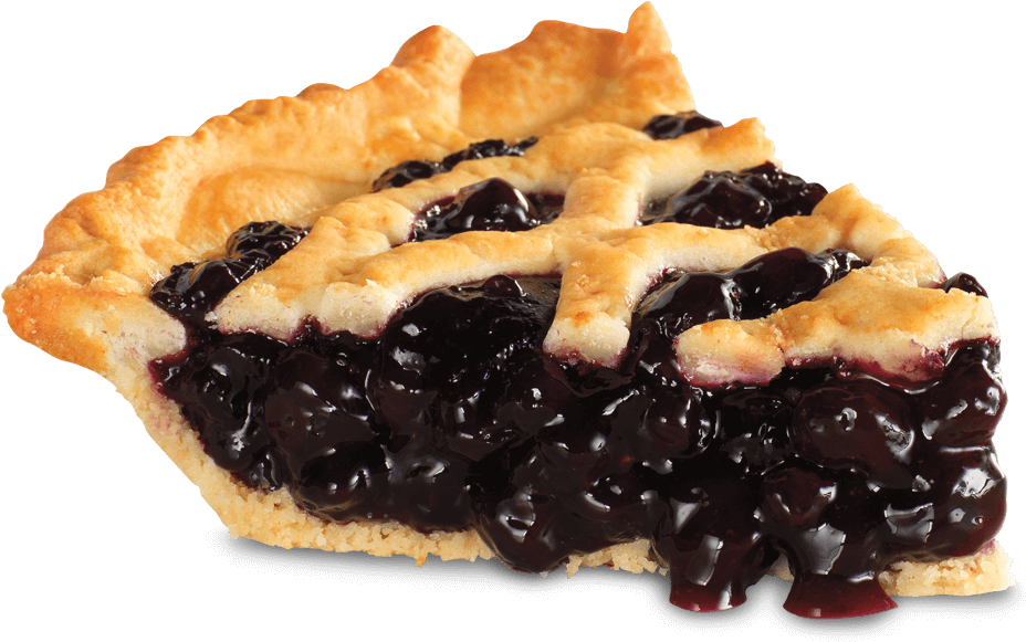 Blueberry Pie Slice Transparent Background PNG