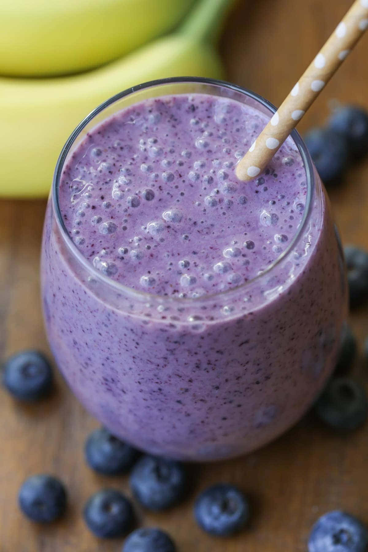 Refreshing and Delicious Blueberry Smoothie Wallpaper