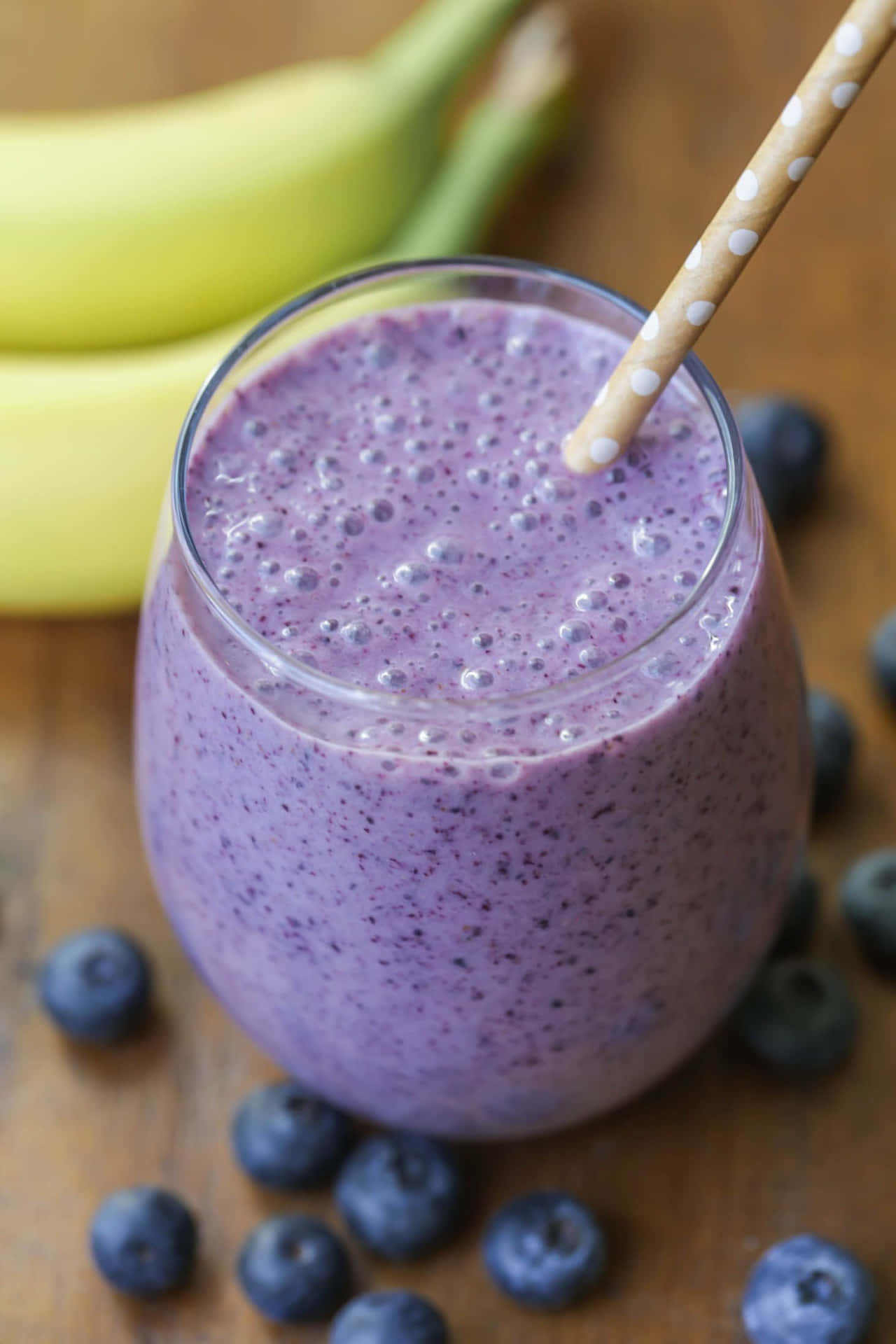Download Delicious Blueberry Smoothie Wallpaper | Wallpapers.com