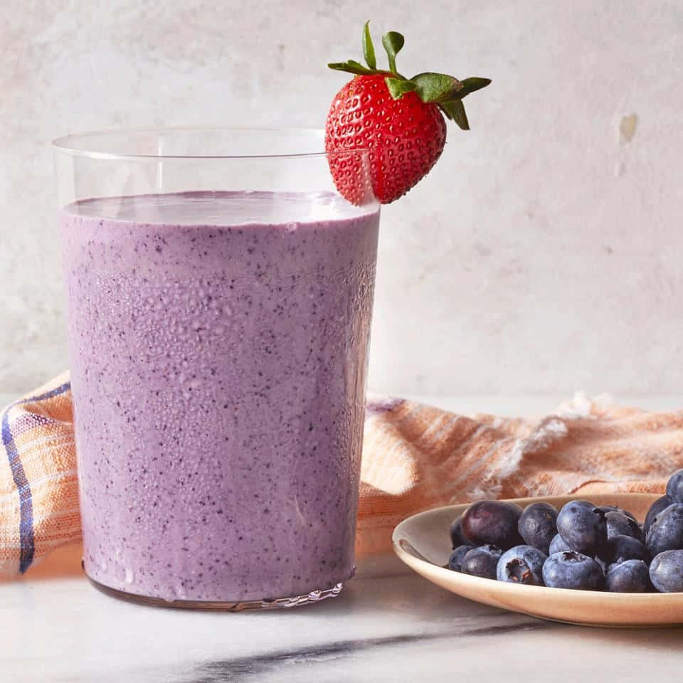 "The most delicious and refreshing Blueberry Smoothie" Wallpaper