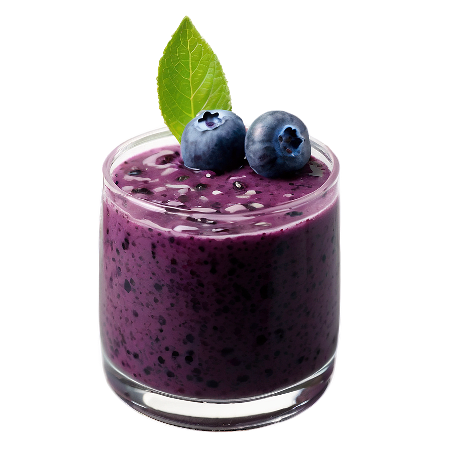 Blueberry Smoothie Garnish Png 05212024 PNG