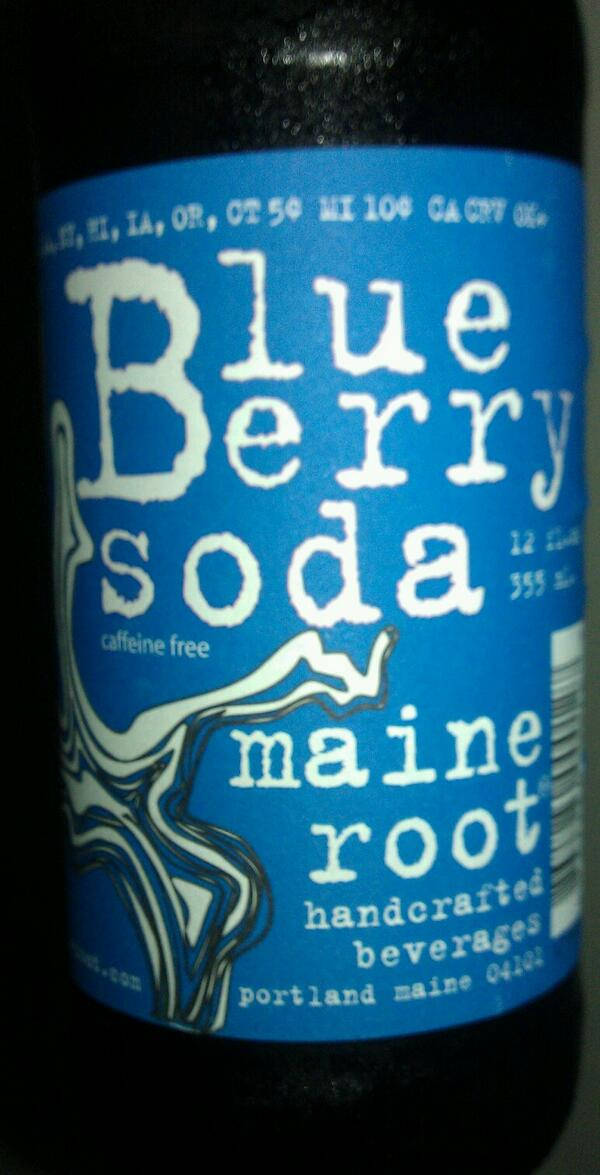 Blueberry Soda Maine Root Drink Close-Up Wallpaper