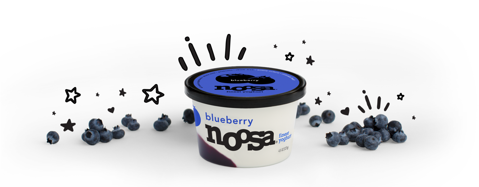 Blueberry Yogurt Containerand Fresh Blueberries PNG