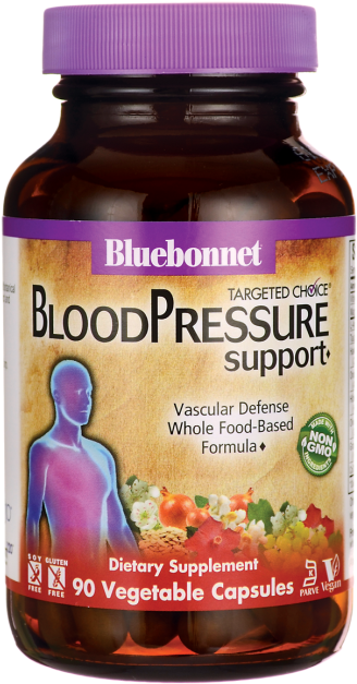 Bluebonnet Blood Pressure Support Supplement Bottle PNG