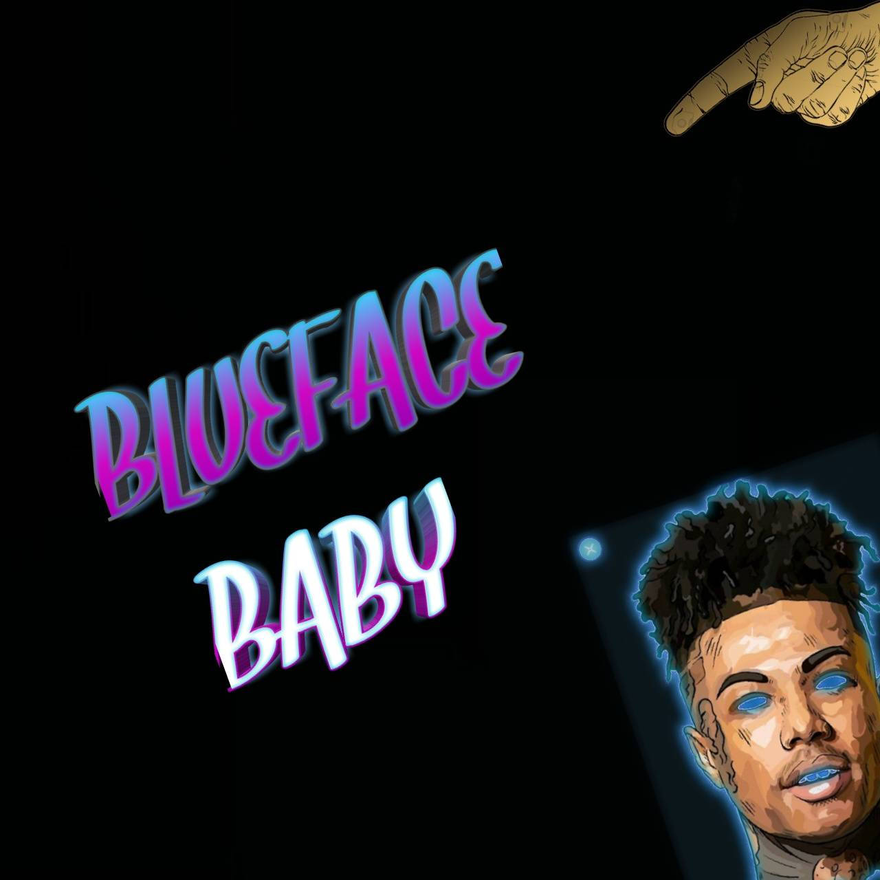 Blueface Baby Blue Eyes Mouth Background