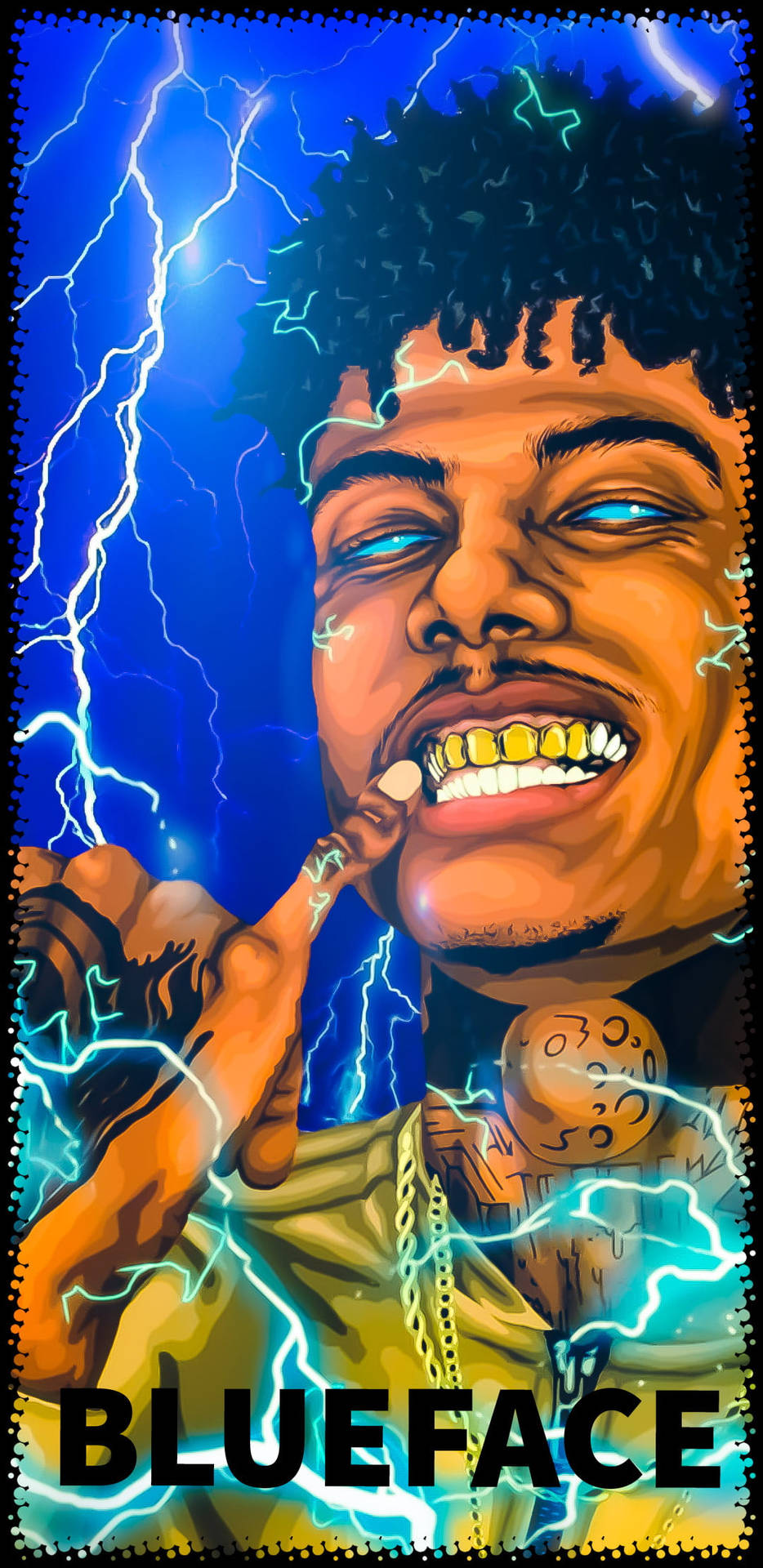 Blueface Blue Background Electricity Picture